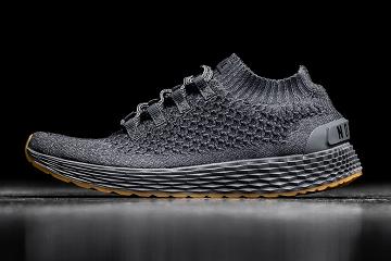 Dark / Grey Nobull Knit Runner Men's Running Shoes | CA F1128D